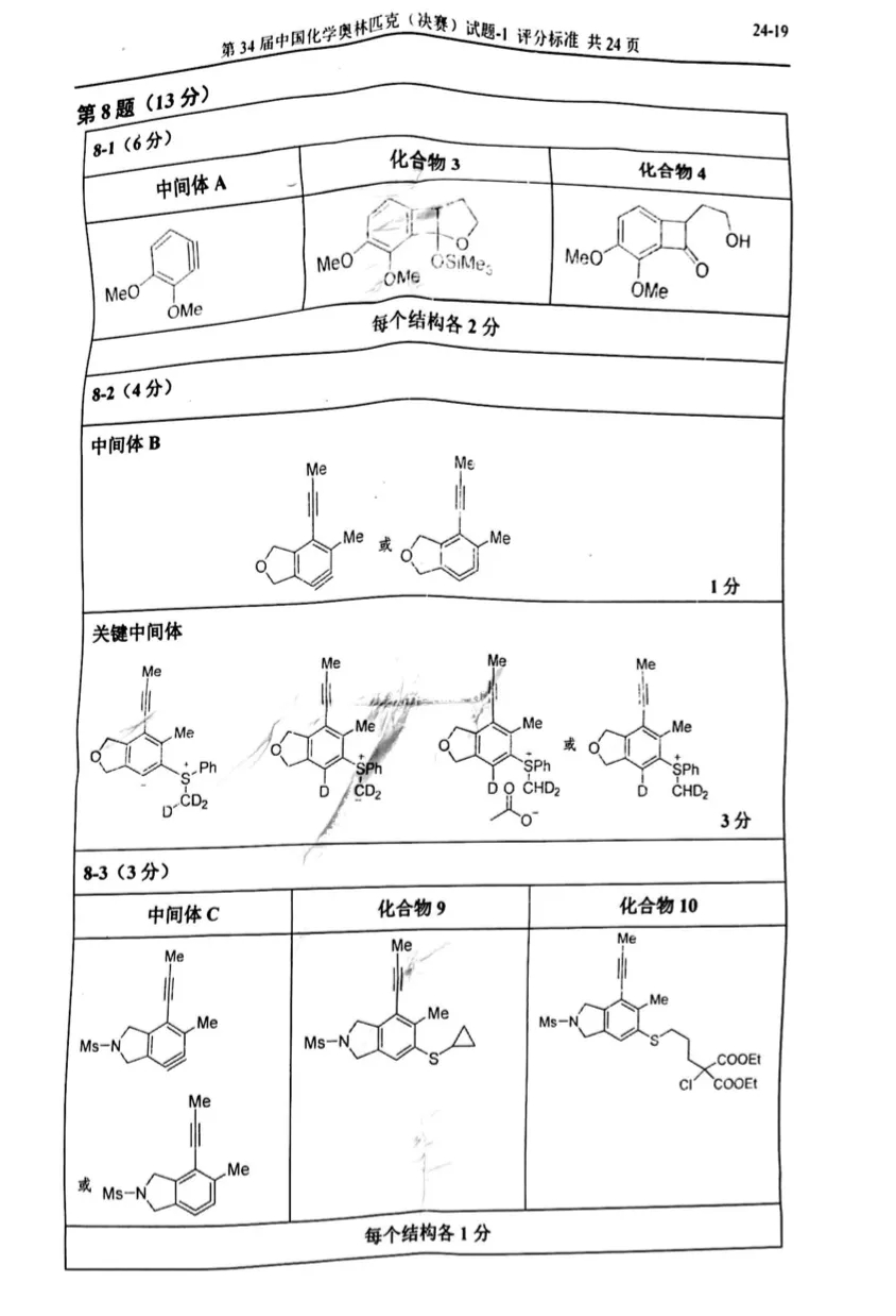 重磅发布！第34届化学奥林匹克(决赛)一试、二试真题及答案出炉！（附现场花絮）(图19)